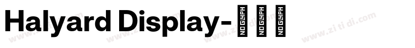 Halyard Display字体转换